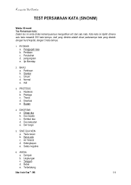 We did not find results for: Soal Psikotest Sinonim Persamaan Kata