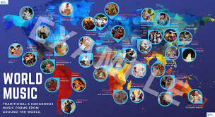 World Music Map Infographic Music Examples World Music Music Genre List Music For Studying