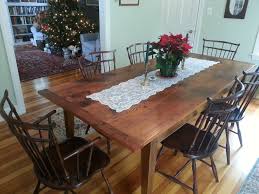 Reclaimed Pine Farm Table With Birdcage Windsor Chairs Dining Table Rustic Handmade Dining Table Farm Table