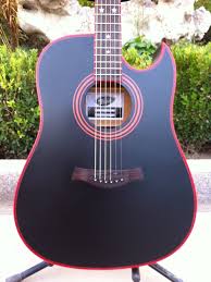 Matte Black Acoustic Electric Guitar Lindo Widow Matte Black Acoustic Guitar Gigbag Free Express Delivery Black Acoustic Guitar Acoustic Guitar Guitar