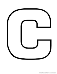 The free printable stencils are in a. Printable Letter C Outline Print Bubble Letter C Free Printable Alphabet Letters Alphabet Letters To Print Printable Letters