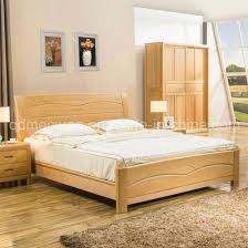 Hot Item Solid Wooden Bed Modern Double Beds M X2226 In 2020 Modern Bed Wooden Bed Modern Double Beds