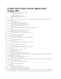 Check spelling or type a new query. Contoh Soal Cerdas Cermat Agama Islam Tingkat Smp