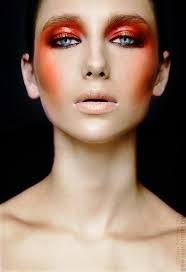 Make Up Is An Art Fire Makeup High Fashion Makeup Catwalk Makeup