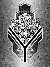 In geometric or mandala style tattoo ideas then recurring patterns that play off the main design and fit into a larger pattern help the tattoo grow outward from a central point or help in creating 3d visual effects. Pin By Mick Moouse On Dotwork Geometric Tattoos Men Geometric Mandala Tattoo Geometric Tattoo Design