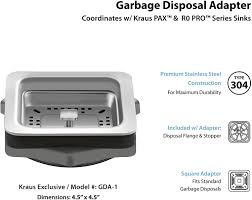 Fees for disposing of trash are based on volume (cubic yards) or weight (pounds). Kraus Pax Garbage Disposal Adapter Gda 1 Amazon Com