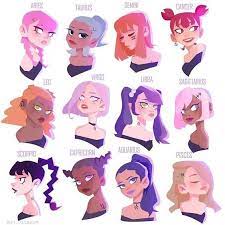 Zodiac Signs Zodiac Signs As Beautiful Anime Zodiac Zodiac Art Zodiac Sign Fashion