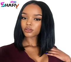 باروكة شعر طبيعى استريت Wig Hairstyles Front Lace Wigs Human Hair Straight Human Hair