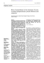 It is important to assess both the quantity of the pleural effusion and severity of the atelectasis. Pdf Role Of Streptokinase In The Treatment Of Acute Loculated Parapneumonic Pleural Effusions In Empyema