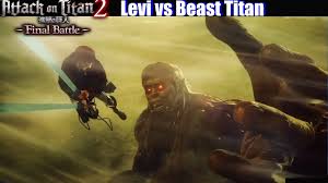 He had long, dark hair, elongated ears, small eyes, and his mouth was covered in flesh and a dark, thick beard along with black chest hair. Aot 2 Levi Vs Beast Titan Boss Fight Zeke Yeager Attack On Titan 2 Final Battle Youtube