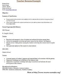 Education Resumes Like Share Http Www Onebuckresume Com Sample Resume Php Teacher Resume Examples Education Resume Resume Writing Services