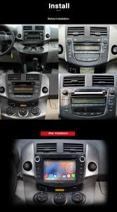 Used to install a universal single or double din stereo which is approximately 2 or 4 high. 2006 2012 Toyota Rav4 Car Radio Installation Seicane