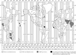 62 Proper Printable World Time Zone Map Pdf