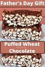 Puffed Wheat Chocolate Fathers Day Gift 5 Star Cookies Recipe Cereal Treats Easy Baking Recipes Puffed Wheat
