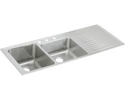 00 ruhe premium stainless steel single board square with drain board kitchen sink 37x18x8 inches (glossy finish) 79 Elkay Lustertone Classic Stainless Steel 54 X 22 X 10 Offset Double Bowl Drop In Sink With Drainboard