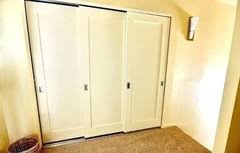 A sliding closet door adds style into your home and works well in a small space since it does not need space to swing. Reach In Closet 2 Pair Of Doors Or 3 Bypass Doors