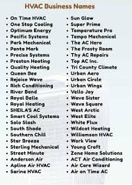 With our dedicated service and dedicated team. 400 Hvac Business Names For Your Inspiration Namecampaign