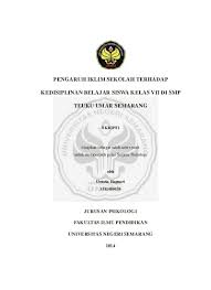 Check spelling or type a new query. Pengaruh Motivasi Lingkungan Keluarga Kecerdasan Dan Karakteristik Siswa Terhadap Prestasi Belajar Siswa Kelas X Jurusan Administrasi Perkantoran Smk Teuku Umar Semarang Tahun Ajaran 2009 2010
