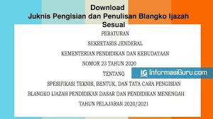 Check spelling or type a new query. Tata Cara Pengisian Blangko Ijazah Sd Smp Sma Smk Tahun 2021 Informasiguru Com