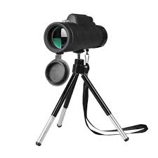 us 12 12 25 off 40x60 monocular telescope 9500m distance hd view prism scope with compass phone clip tripod outdoor telescope day night vision in