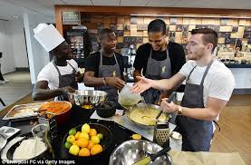 Anfield road, anfield, liverpool, l4 0th. Liverpool Quartet Turn Their Hands To Baking After Losing Team Game Daily Mail Online