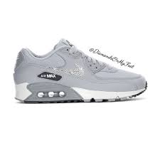 Swarovski Women S Nike Air Max Plus Teal Ombre Shoes Etsy Nike Air Max Grey Shoes Sneakers Bling Nike Shoes
