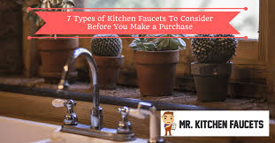 7 types of kitchen faucets to consider