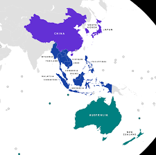 A map of asia including china, russia, india, indonesia, japan, korea and more countries in the vast asian continent. Regional Comprehensive Economic Partnership Wikipedia