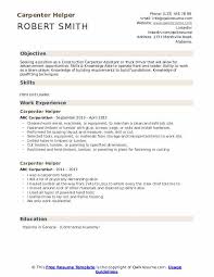 Carpenter Helper Resume Samples Qwikresume