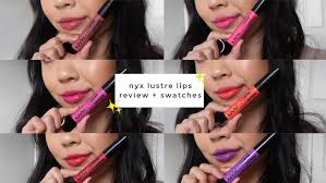 NYX LUSTRE GLOSSY LIP TINT ⋆ Review + Swatches (7 Shades)