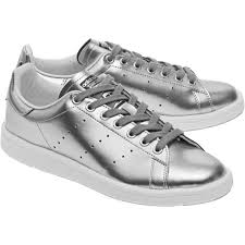 Adidas Black And Silver Women S Shoes Adidas Originals Stan Smith Boost Silver Metallic Sneakers 60 900 Crc Liked On Polyvore Featurin Metallic Tennis Shoes Metallic Sneakers Silver Sneakers