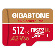 Amazon.com: [5-Yrs Free Data Recovery] GIGASTONE 512GB Micro SD Card, 4K  Camera Pro, A2 V30 for Smartphone, Gopro, Action Cams, 4K UHD Video  Recording , Up to 100MB/s, UHS-I U3 C10 Class