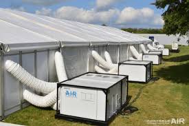 A typical 3 ton air conditioner condensing unit might pull in 2800 cubic feet per minute (cfm) of outdoor air. Event Cooling 101 How To Cool Your Tent And Outdoor Areas
