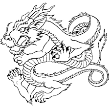 Apprendre dessiner un paysage japonais facile : Coloriage Dragon Japonais En Ligne Gratuit A Imprimer