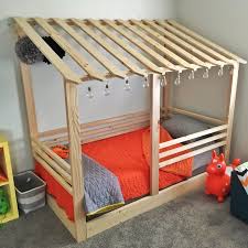 Lean To House Bed Frame Twin Size By Thepinnedpurveyor On Etsy Https Www Etsy Com Listing 541341348 Lean To Toddler House Bed House Frame Bed Diy Toddler Bed