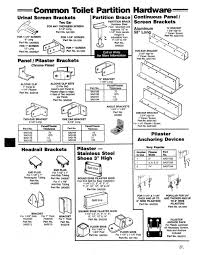 Toilet Partition Hardware Common Brackets Anchors Wielhouwer Replacement Hardware Specialists