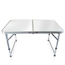 Yongtong 3ft Aluminum Folding Camping Table With Carrying Handle Portable And Height Adjustable Legs Mul Camping Table Folding Camping Table Adjustable Legs