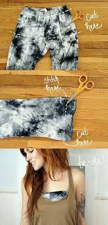 Dyi Turn Old Leggings Into Tube Top G Diy Clothes Diy Clothing Diy Fashion