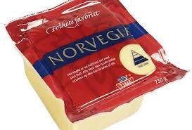 The regular block of white/yellow cheese is pretty much standard in most norwegian households: Norvegia Ost Google Images Norwegian Food Scandinavian Food Norwegian Cuisine