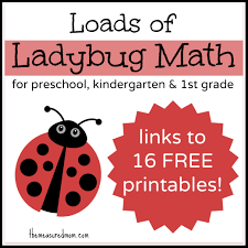 Ladybug Math For Preschool Kindergarten 1st Grade The Measured Mom Math Preschool Counting Activities For Preschoolers