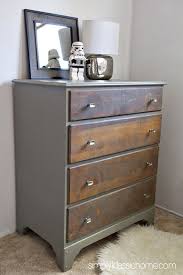 Two Toned Painted Stained Dresser Stained Dresser Furniture Rehab Furniture Makeover