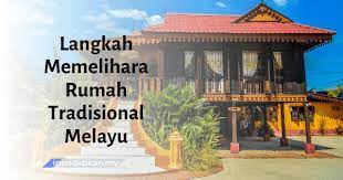Bentuk pemeleh ini kelihatan serikit melengkung dan meruncing ke atas. Langkah Memelihara Rumah Tradisional Melayu