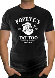 Changes Popeyes Tattoo Parlor Tee Shirt Mens Shirts Tee Shirts Shirt Shop