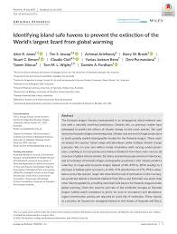 Confronto sim per allarme, tim vs wind vs vodafone. Pdf Identifying Island Safe Havens To Prevent The Extinction Of The World S Largest Lizard From Global Warming
