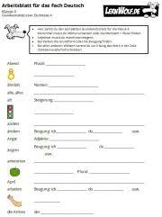 Im fach deutsch klasse 4 vertiefst du dein wissen zu deinem ausdruck und zur sprachkompetenz, zur grammatik, zum satzbau, zu den wortarten, zum freien. Ubungen Deutsch Klasse 3 4 Kostenlos Zum Download Lernwolf De