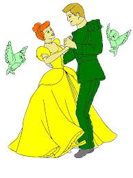 Princess belle and her gown coloring sheet paint canvas silhouette. Prince Charming And Cinderella Dance Wiht Two Little Birds In Cinderella Coloring Page By Years Old