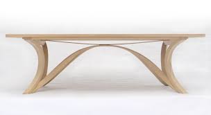 Flow Table By Andrew Lane Steam Bent And Laminated Ash Any Size Made To Order Dining Table Wooden Dining Tables Table