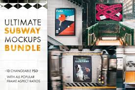 This is a collection of 22 new york city subway themed poster mockups. 29 Subway Mockup Psd For Ad And Branding Mockupcloud