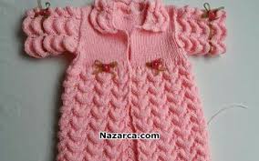 Kabaran Dalgali Ornek Ile Pembe Kiz Yelek Bebek Yelek Bebek Yenidogan Kiz Bebek