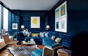 Shiny Deep Teal Walls I Couldn T Resist Blue Living Room Navy Blue Living Room Blue Rooms